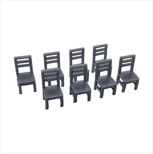 O Scale | Wooden Chair (8 pack)