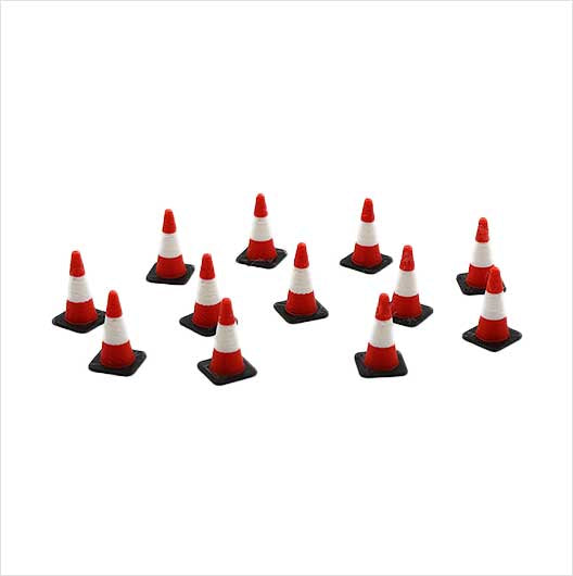 O Scale | Red and White Traffic Cone