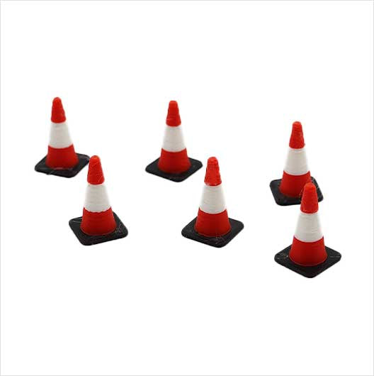 O Scale | Red and White Traffic Cone