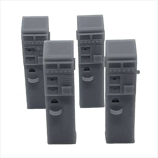 O Scale | Modern Parking Meter (4 pack)