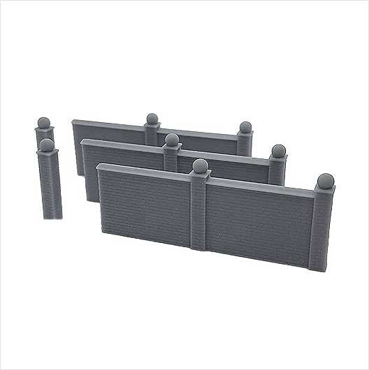 OO Scale | Brick Wall Section (3 pack)