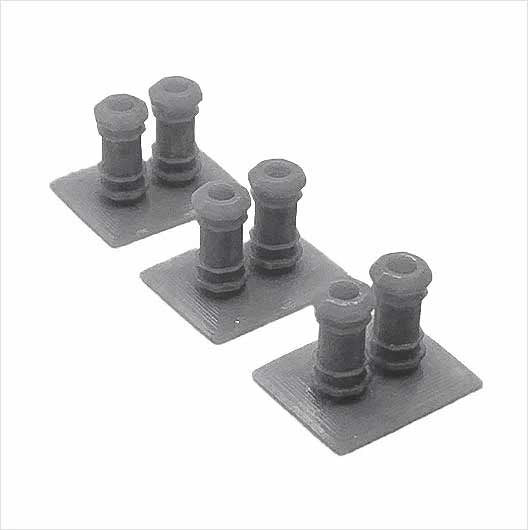 OO Scale | Chimney Pots - Style 1 (3 pack)