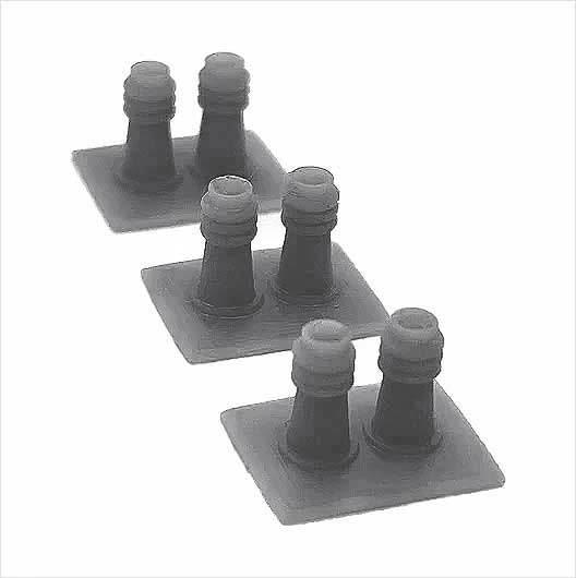 OO Scale | Chimney Pots - Style 2 (3 pack)