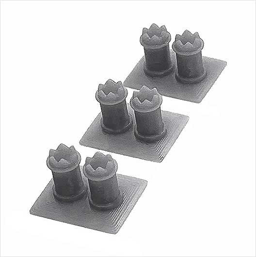 OO Scale | Chimney Pots - Style 3 (3 pack)