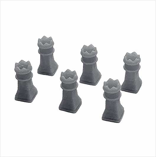 OO Scale | Chimney Pots - Style 4 (6 pack)