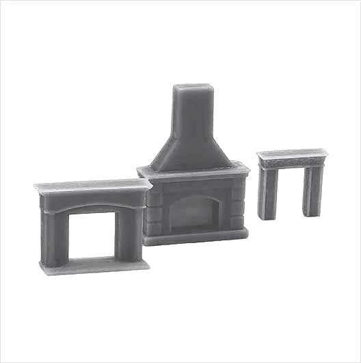 OO Scale | Fireplace Set (3 pack)