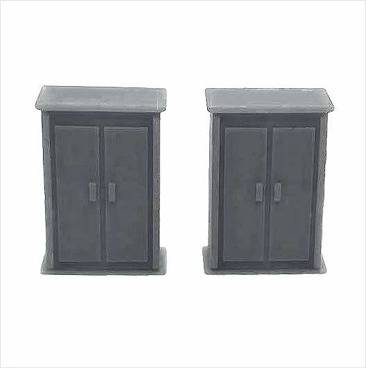 OO Scale | Double Wardrobe (2 pack)