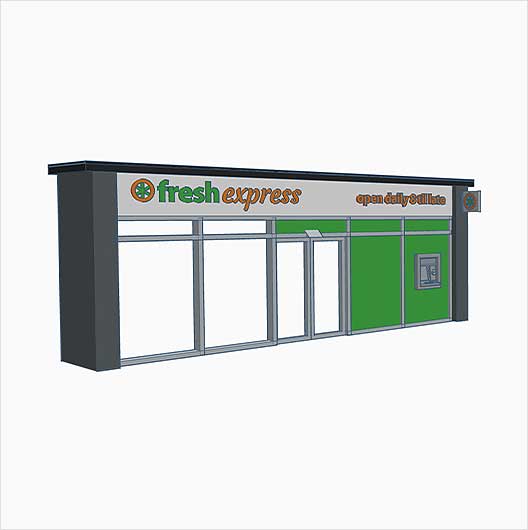 OO Scale | Fresh Express Convenience Store