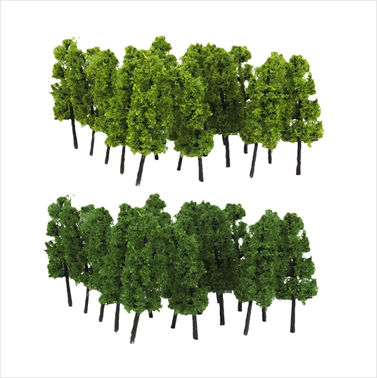 OO Scale 15 Foot Tree (20 pack) — Model Railway Scenes