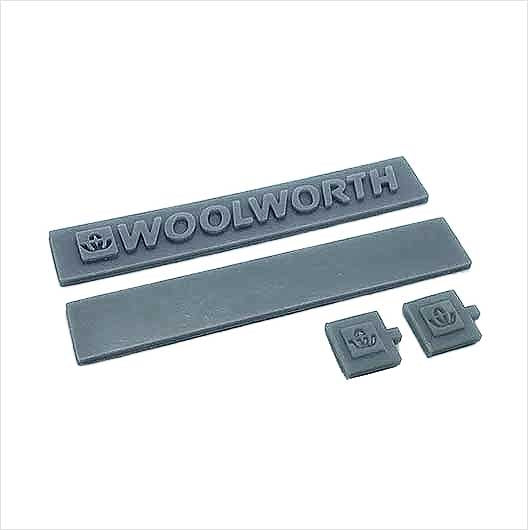 OO Scale | Woolworth Shop Sign (4 piece)