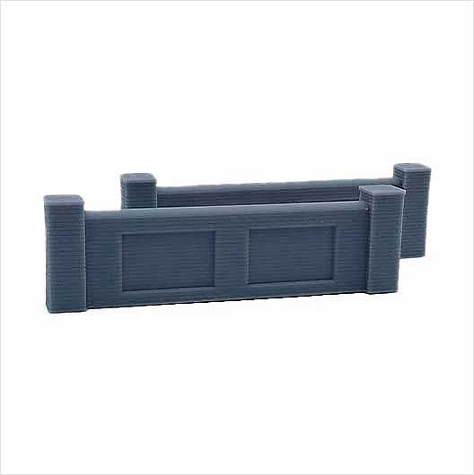 OO Scale | Railway Bridge Parapet Wall (2 pack)