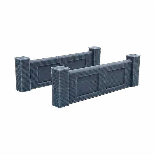 OO Scale | Railway Bridge Parapet Wall (2 pack)