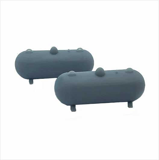 OO Scale | 500 Gallon Propane Tank - Style 1 (2 pack)