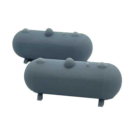 OO Scale | 500 Gallon Propane Tank - Style 1 (2 pack)