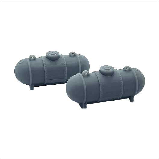 OO Scale | 500 Gallon Propane Tank - Type 2 (2 pack)