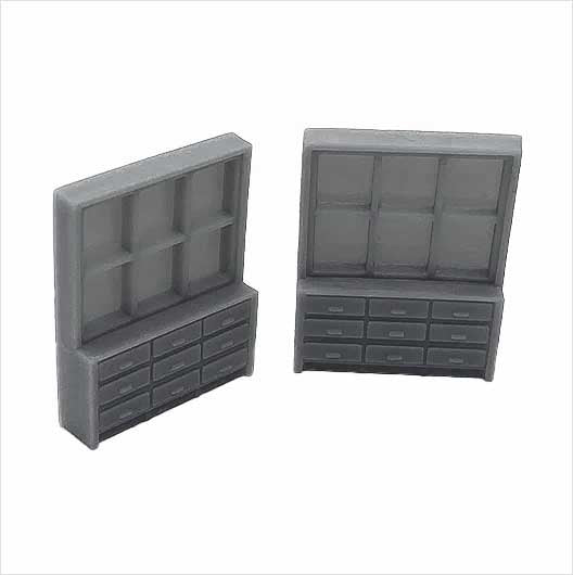 OO Scale | Shop Display Cabinet (2 pack)