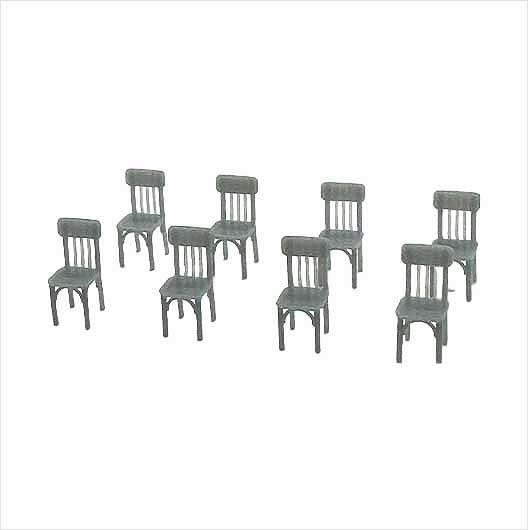 OO Scale | Wooden Chair - Type 2 (8 pack)