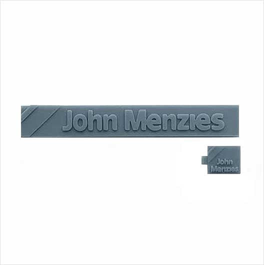 Scala OO | Set di insegne John Menzies del 1976 (2 pezzi)