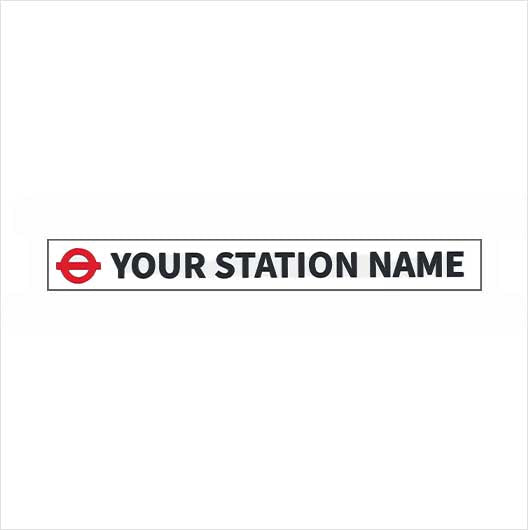 OO Scale | Personalised Station Sign - British Rail / Transport for London