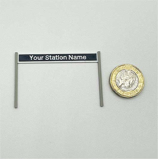 OO Scale | Single-Sided Personalised Post-Privatisation Era Station Name Board