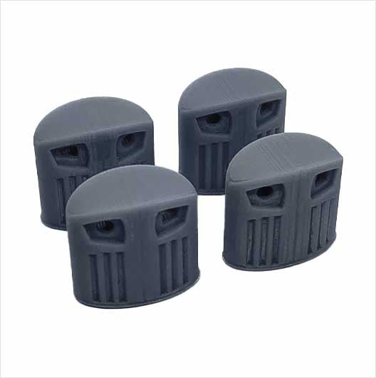 OO Scale | Civic Recycle Bin (4 pack)